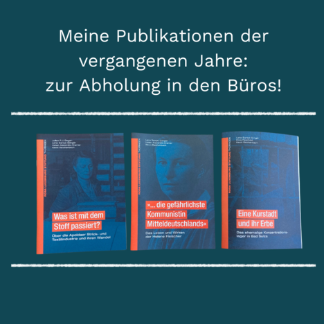 Meine Publikationen der vergangenen Jahre: zur Abholung in den Büros! - 1